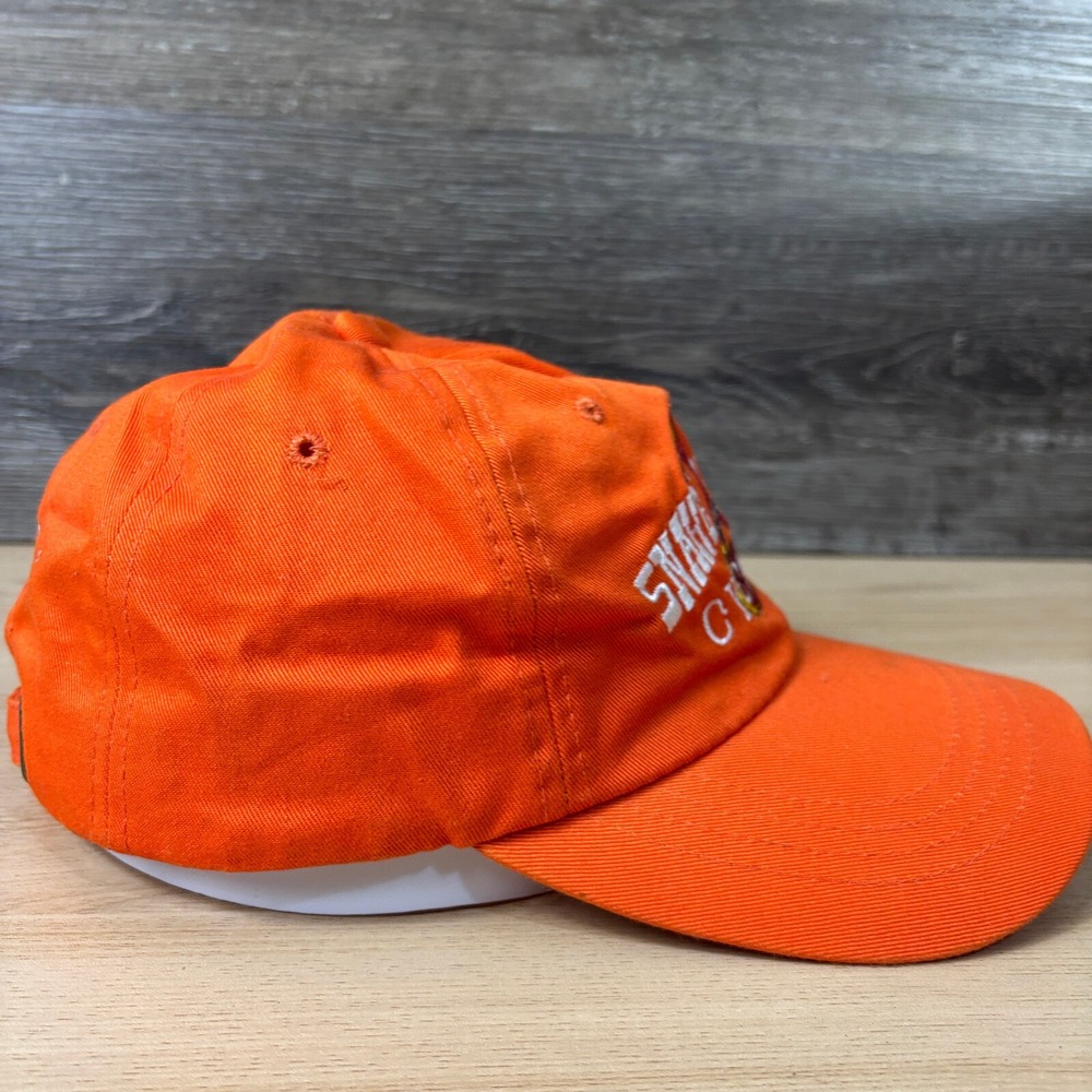 Snake Ranch Cycles Hat Cap Strap Back Orange Adjustable - Picture 9 of 12